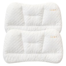 Sleep Gonggam NEW 圓形牛奶乳膠機能性頸椎枕, 白色, 2套