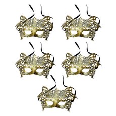 P&B UNITY 萬聖節派對面具, 18 舞會金 F, 5個