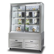 BELLE 프리미엄 쇼케이스 사선 앞문형 스테인리스 방문설치, JDF-900S