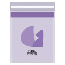 Wonine 黏貼式多用途垃圾袋 紫色 60入, 1個, 1L