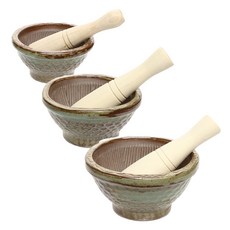 plala 傳統芝麻研磨器3種 + 研磨棒3種套組, 1套