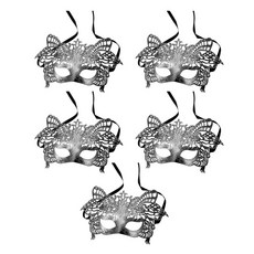 P&B UNITY 萬聖節派對面具, 19 舞會銀 F, 5個