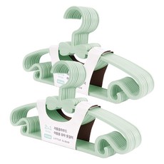 LITTLE CLOUD 多功能防滑孩童衣架, 20個, Mint