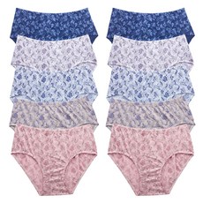 에이원패션 부인용 플라워 마담 나염 맥시팬티 221030 5종 2세트