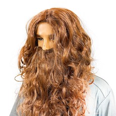 Party09 耶穌派對假髮組, 1個, 棕色