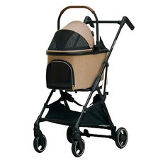 likalika 寵物四用超輕量分離式推車, 1個, 米色