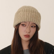 페이퍼먼츠 웜 레터링 니트 비니 23510