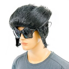 Party09 貓王派對假髮, 1個, 黑色