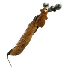 聖誕松果樹枝松鼠裝飾品, 1個, 棕色, 74cm