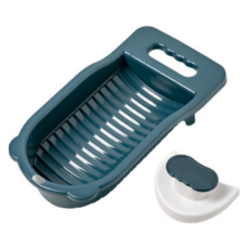 다정다감 논슬립 반자동 미니 빨래판 아기 손빨래 + 손잡이 세트, 네이비, 1세트