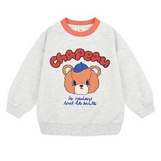 milkmile 兒童毛絨害羞熊大學T