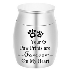 PASTEL PET 寵物彩色不鏽鋼骨灰罈 銀色, 1個