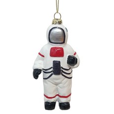 聖誕樹太空人吊飾, 1個, 白色,13cm
