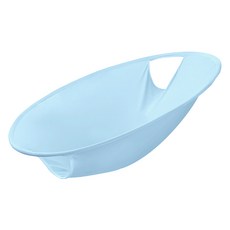 洗衣收納移動籃, 1個, 天空藍