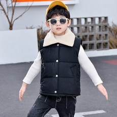 베이비맥스 아동용 베니 퍼카라 솔리드 패딩 조끼