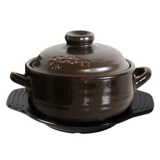 保寧會呼吸的黃土砂鍋 + 鍋墊組, 1套, 13.4cm