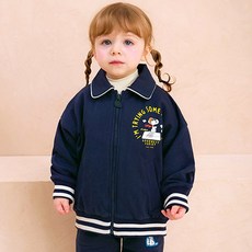 밀크마일 피너츠 아동용 스누피 바시티 점퍼