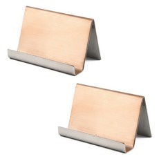 마다꾸미 데스크 명함꽂이 메모 스마트폰 거치대 무광 로즈골드, 2개, 1단