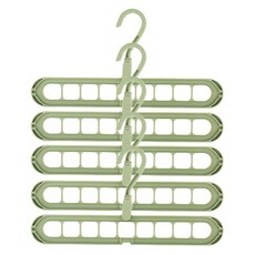 多用途串聯衣架, 薄荷綠, 5個