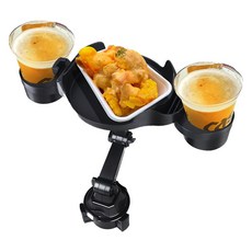 攜帶式棒球場簡易桌杯架, 黑色