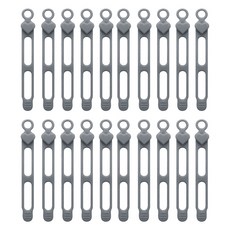 마다꾸미 실리콘 케이블타이 콘세트 선 라인 정리, 24 하트 그레이, 20개