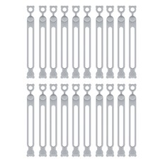 마다꾸미 실리콘 케이블타이 콘세트 선 라인 정리, 60 곰돌이 그레이, 20개