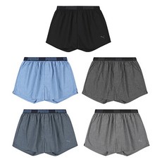 PUMA BODYWEAR 男士柔軟防皺日常四角褲5件組