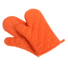 cofv 家用加厚烘焙廚房烤箱手套, 橘色, 2個