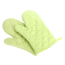 cofv 家用加厚烘焙廚房烤箱手套, 綠色, 2個