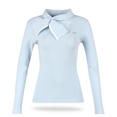 luxgolf 女款 430高爾夫 蝴蝶結羅紋長袖針織衫 LB4A634W