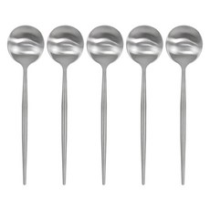 kitchen U Edge 304不鏽鋼真空餐匙, 銀色, 5個