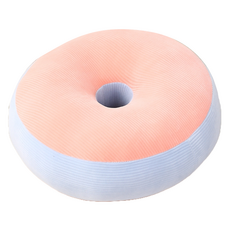 圓形辦公室臥室用甜甜圈坐墊, 粉紅色, 1個