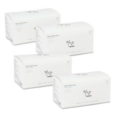 미담마스크 자외선 차단 마스크, 50매, 4개, 블랙