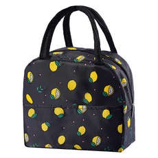 Topia 簡約保溫保冷袋, 1個, 黑色檸檬