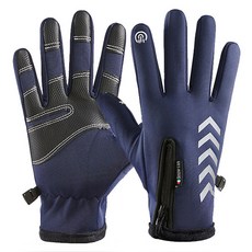 리버폭스 오토 바이크 겨울 방수 기모 장갑, 블루