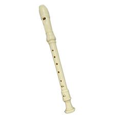 JK 德式高音直笛 8孔 無標誌, 象牙白, 1個