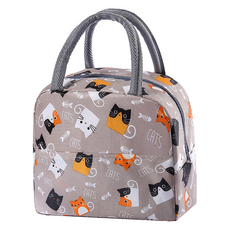 Topia 簡約保溫保冷袋, 1個, 虎斑貓