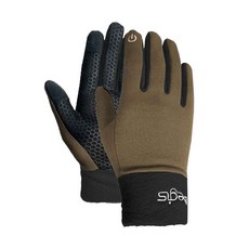 Aegis 刷毛搖粒絨防寒登山自行車智慧型手機觸控手套 雙手一組, 棕色, 1套