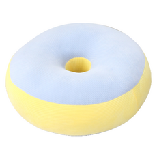 圓形辦公室臥室用甜甜圈坐墊, 藍色, 1個