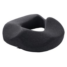 Moapick 甜甜圈記憶棉坐墊, 1個, 炭灰色