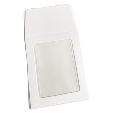 兩克加照片卡明信片信封 08, 30個, 白色