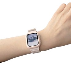 누아트 애플워치 호환 스무디 실리콘 젤리케이스 46mm, 핑크, 1개