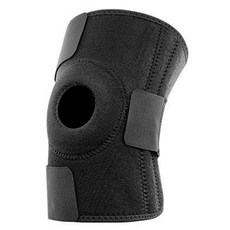 톨스토이 이중 스트랩 헬스 무릎 보호대, 1개, 블랙