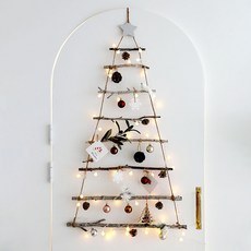 HOMETNER 聖誕壁飾 阿黛利 LED燈泡壁掛聖誕樹 遙控器, 混合色, L(600 x 1100mm)