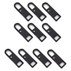 MaDaKkuMi 萬能拉鍊自助維修拉頭掛環, 10個, 08 黑色