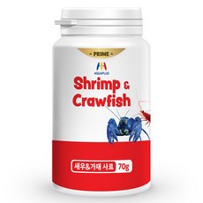 아쿠아플러스 프라임 새우&가재 사료, 70g, 1개