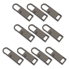 마다꾸미 만능 지퍼 셀프수선 손잡이 고리, 07 티타늄블랙, 10개