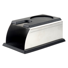 Toppia 便利咖啡填壓墊 C型 不鏽鋼底座, 1個, 黑色