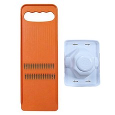 HANSEL 細絲刨絲器 1.6mm + 安全護手器套組, 1套, 橘色(刨絲器), 白色(護手器)