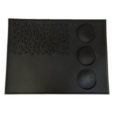 편리한 커피 탬핑 매트, 멀티 프레스드 파우더 패드 A타입 블랙, 1개